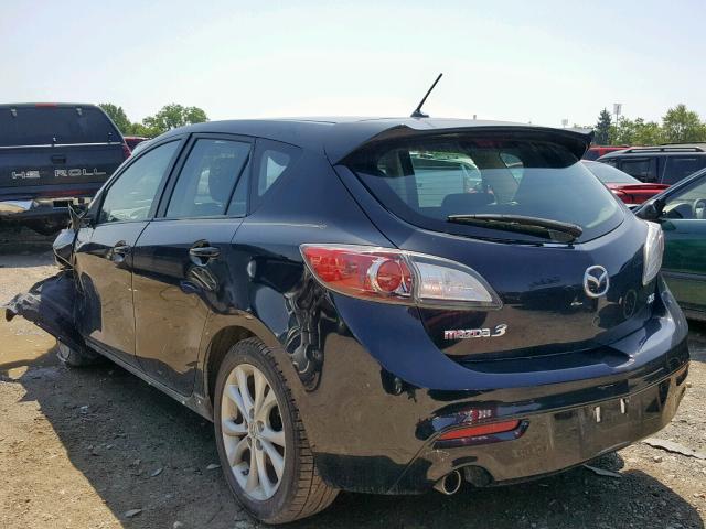 JM1BL1H58A1303562 - 2010 MAZDA 3 S BLACK photo 3