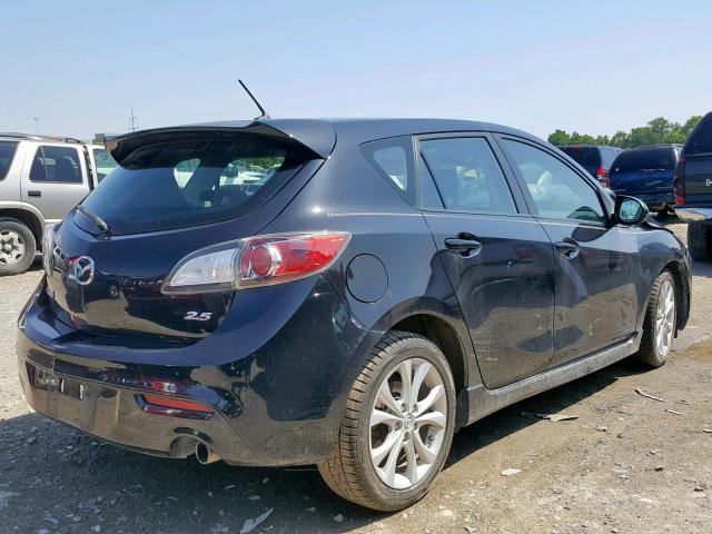 JM1BL1H58A1303562 - 2010 MAZDA 3 S BLACK photo 4