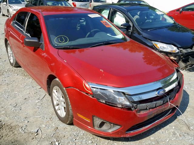 3FAHP0GAXBR261285 - 2011 FORD FUSION S RED photo 1