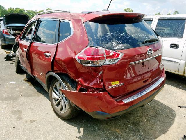 5N1AT2MT6FC806469 - 2015 NISSAN ROGUE S RED photo 3