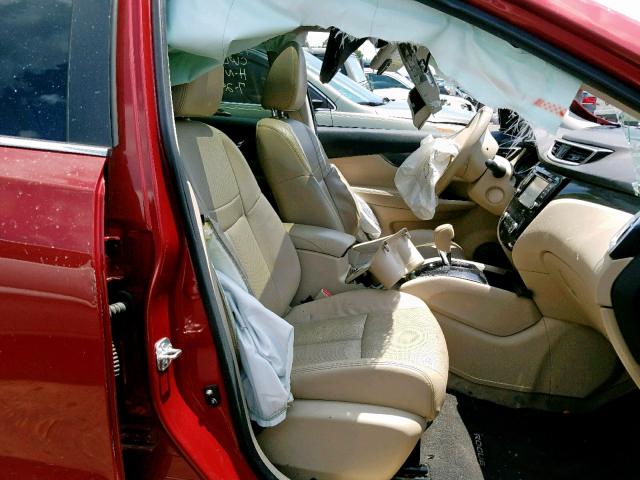 5N1AT2MT6FC806469 - 2015 NISSAN ROGUE S RED photo 5