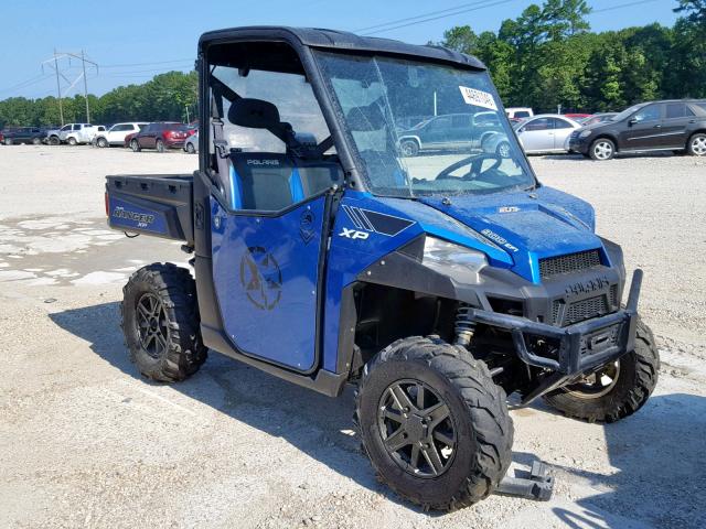 4XAUH9EA5EG349323 - 2014 POLARIS RANGER 900 BLUE photo 1