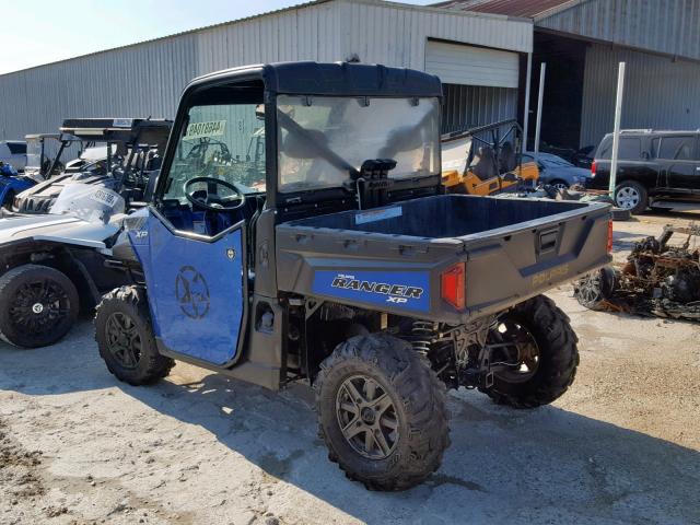 4XAUH9EA5EG349323 - 2014 POLARIS RANGER 900 BLUE photo 3