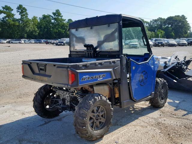 4XAUH9EA5EG349323 - 2014 POLARIS RANGER 900 BLUE photo 4