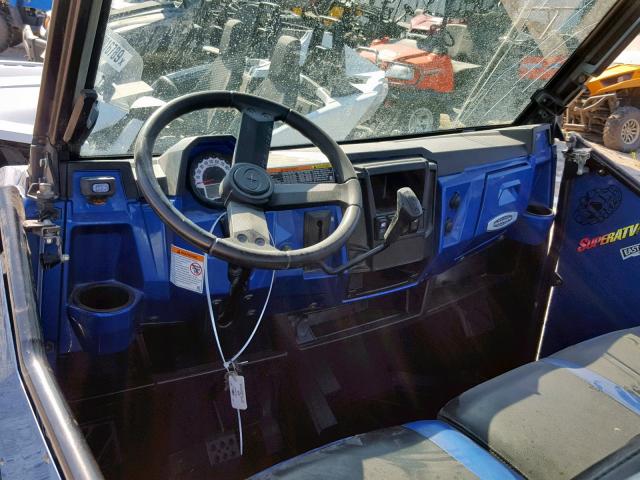 4XAUH9EA5EG349323 - 2014 POLARIS RANGER 900 BLUE photo 9