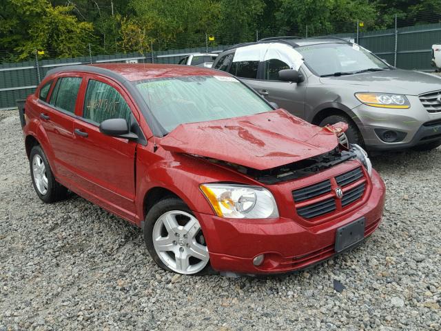 1B3HB48B57D351260 - 2007 DODGE CALIBER SX RED photo 1