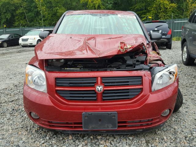 1B3HB48B57D351260 - 2007 DODGE CALIBER SX RED photo 9