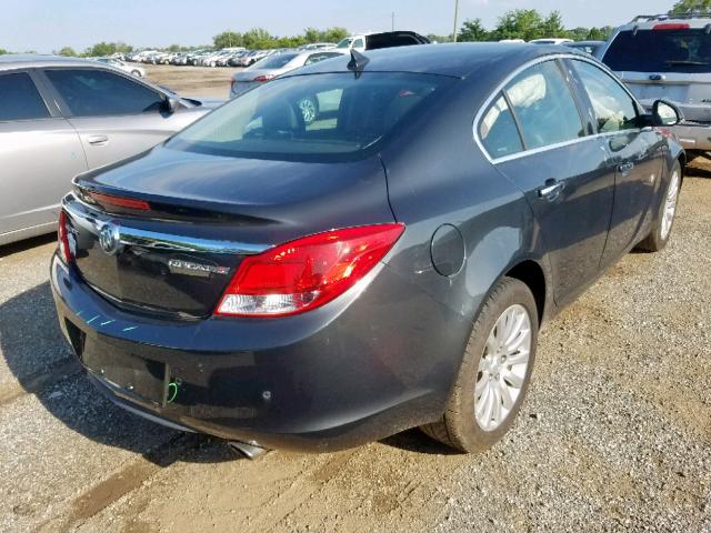 2G4GS5EV0C9169953 - 2012 BUICK REGAL PREM GRAY photo 4