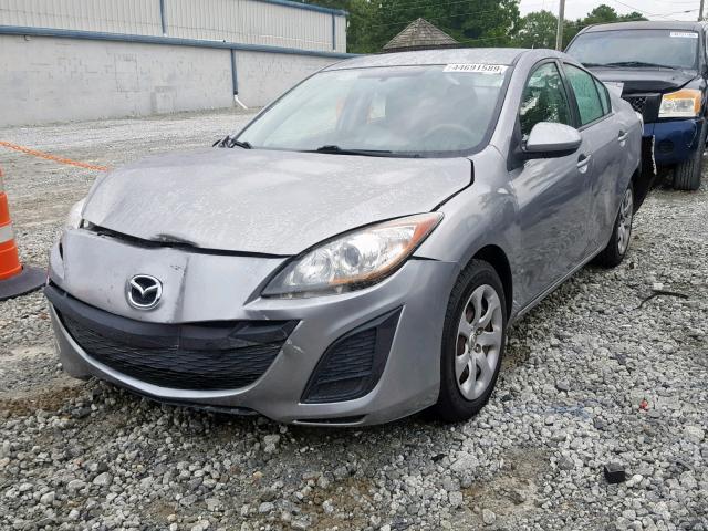 JM1BL1SF3A1342755 - 2010 MAZDA 3 I GRAY photo 2