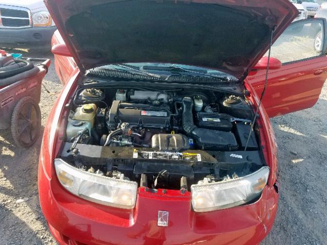 1G8ZY1278XZ331439 - 1999 SATURN SC2 RED photo 7