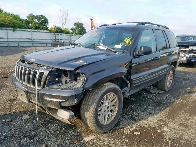 1J4GW58N93C576824 - 2003 JEEP GRAND CHER BLACK photo 2