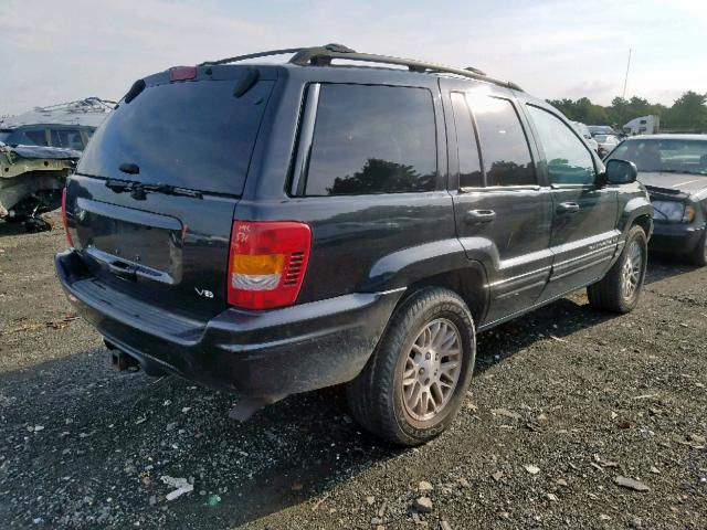 1J4GW58N93C576824 - 2003 JEEP GRAND CHER BLACK photo 4