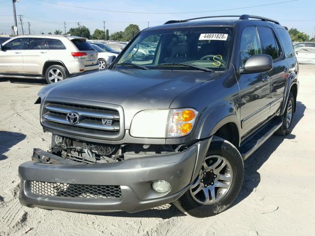 5TDZT38A94S227476 - 2004 TOYOTA SEQUOIA LI GRAY photo 2