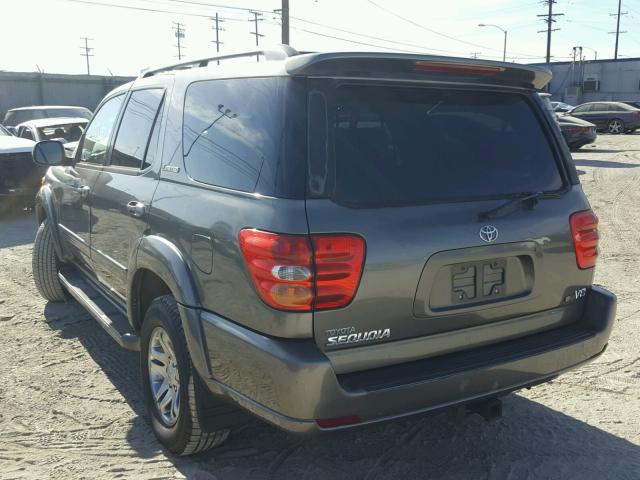 5TDZT38A94S227476 - 2004 TOYOTA SEQUOIA LI GRAY photo 3