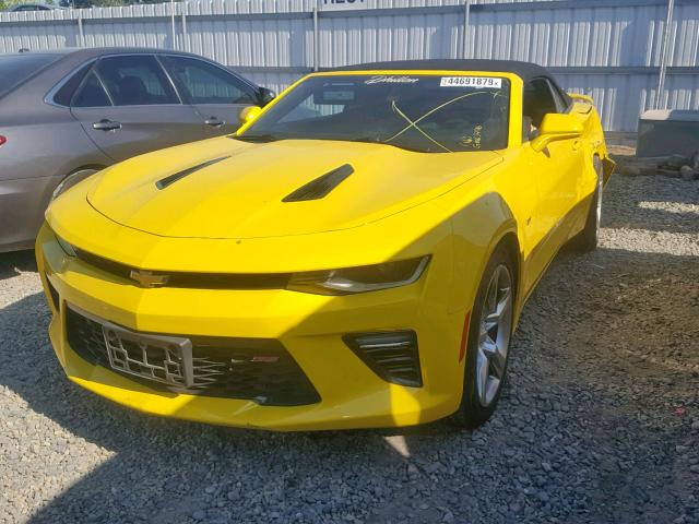 1G1FF3D70G0163476 - 2016 CHEVROLET CAMARO SS YELLOW photo 2