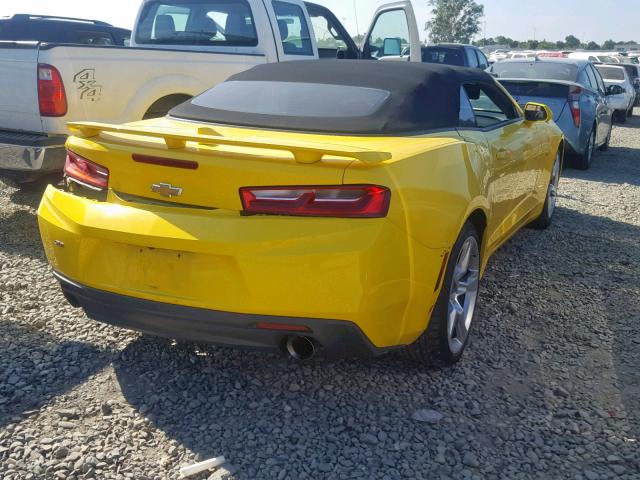 1G1FF3D70G0163476 - 2016 CHEVROLET CAMARO SS YELLOW photo 4