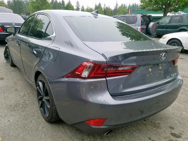 JTHCF1D26F5018610 - 2015 LEXUS IS 250 GRAY photo 3