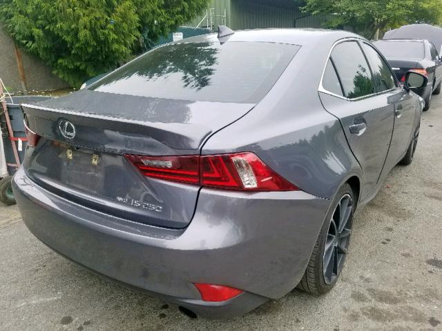 JTHCF1D26F5018610 - 2015 LEXUS IS 250 GRAY photo 4