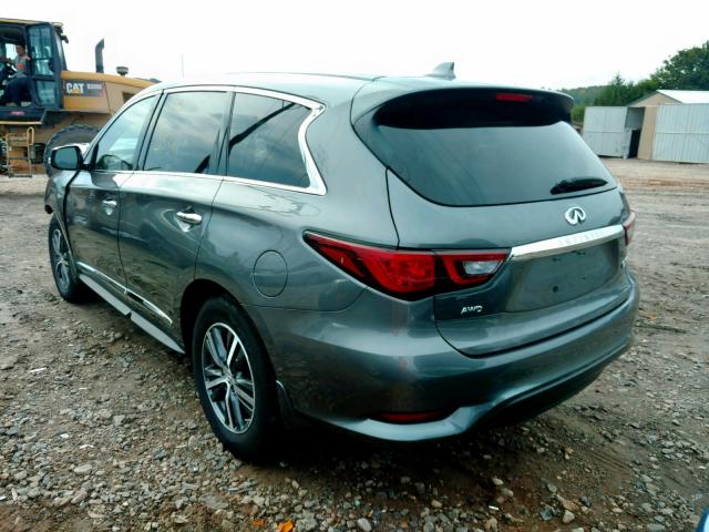 5N1DL0MM8KC530249 - 2019 INFINITI QX60 LUXE GRAY photo 3