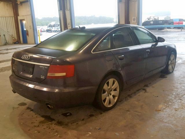 WAUDG74F85N095158 - 2005 AUDI A6 3.2 QUA BLUE photo 4