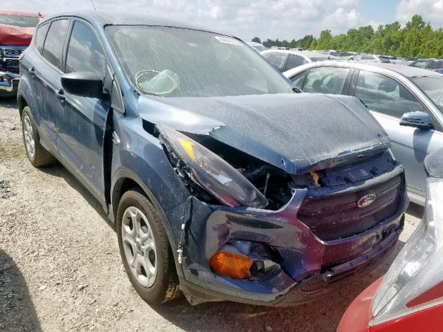 1FMCU0F71JUB42126 - 2018 FORD ESCAPE S BLUE photo 1