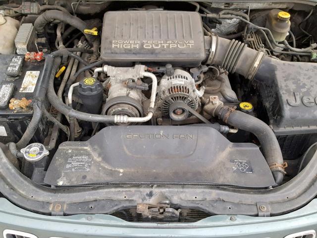 1J8GW68J22C184204 - 2002 JEEP GRAND CHER GREEN photo 7