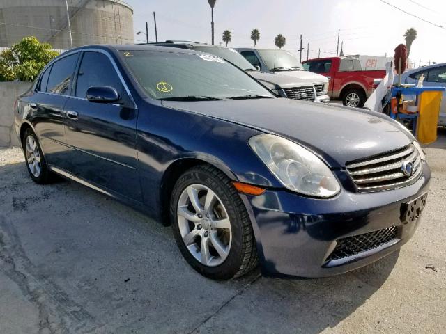 JNKCV51E05M208383 - 2005 INFINITI G35 BLUE photo 1