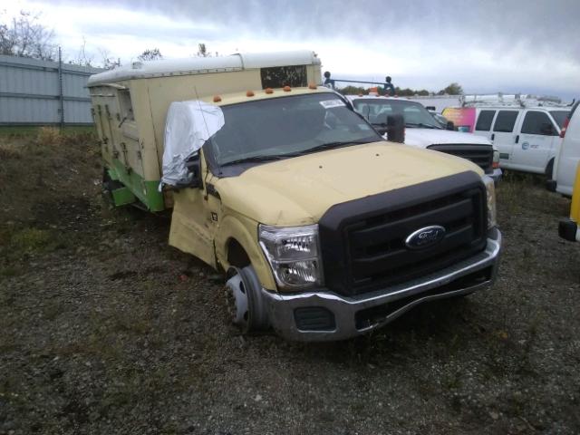 1FDUF5GT6BEC42337 - 2011 FORD F550 SUPER YELLOW photo 1