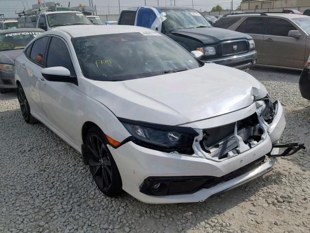 19XFC2F87KE006009 - 2019 HONDA CIVIC SPOR WHITE photo 1