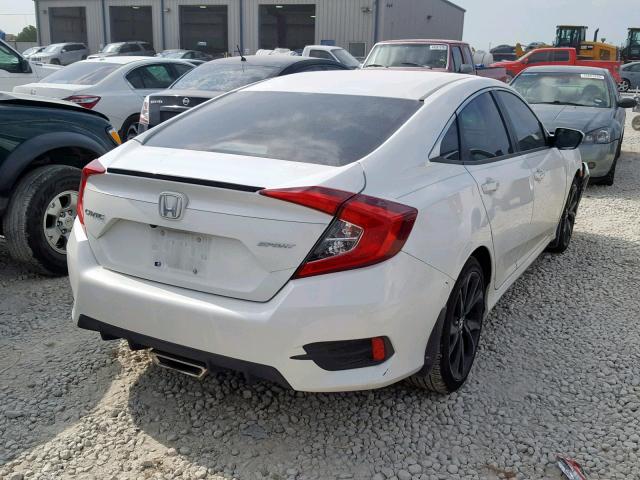 19XFC2F87KE006009 - 2019 HONDA CIVIC SPOR WHITE photo 4