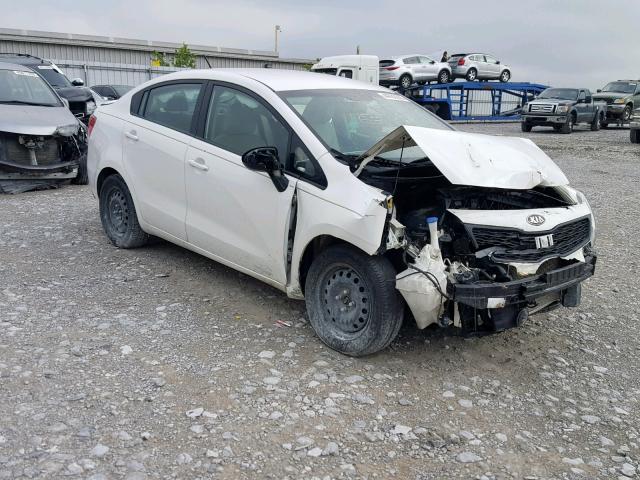 KNADM4A3XD6285263 - 2013 KIA RIO LX WHITE photo 1