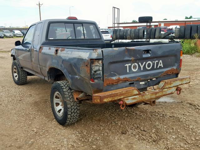 4TAVN13D4SZ322629 - 1995 TOYOTA PICKUP 1/2 GRAY photo 3