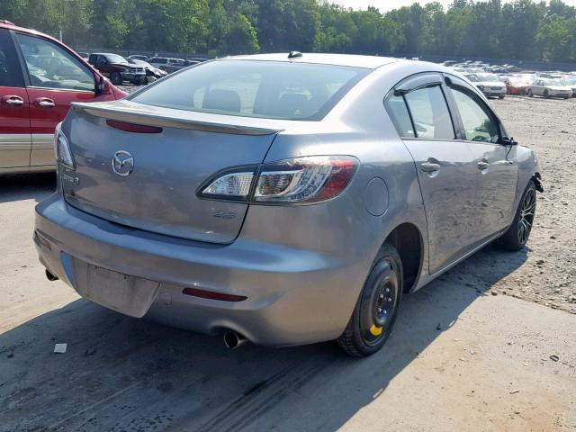 JM1BL1U60B1476668 - 2011 MAZDA 3 S SILVER photo 4