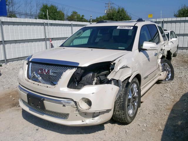 1GKKVTED5BJ237768 - 2011 GMC ACADIA DEN WHITE photo 2