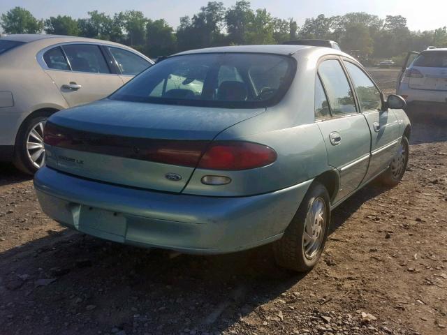 1FALP13PXVW246586 - 1997 FORD ESCORT LX BLUE photo 4