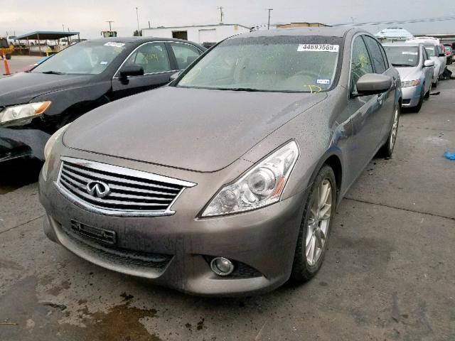 JN1CV6AP6BM500319 - 2011 INFINITI G37 BASE GRAY photo 2