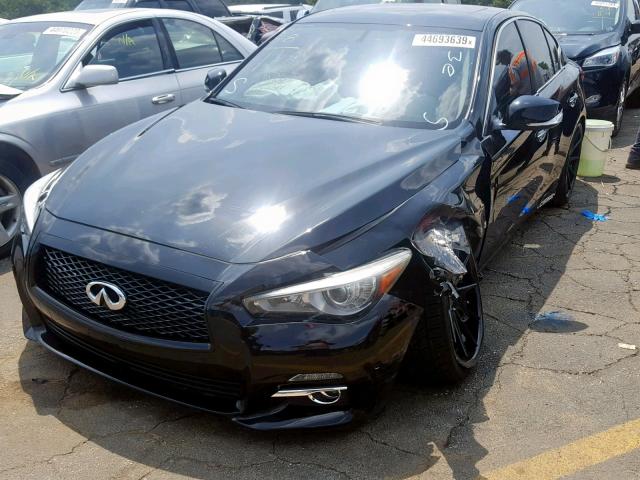 JN1BV7AR6EM687049 - 2014 INFINITI Q50 BASE BLACK photo 2