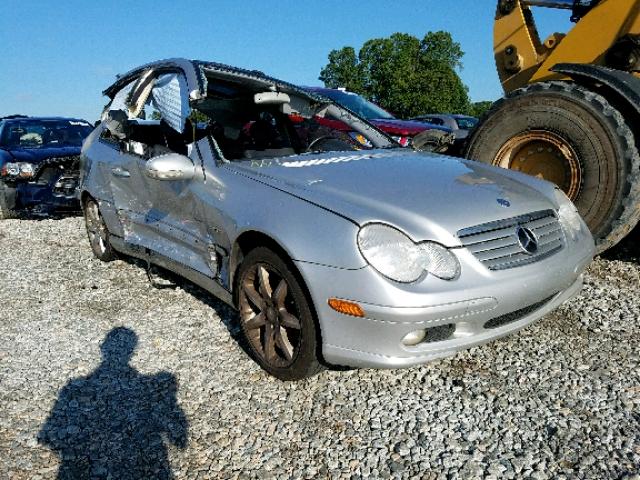 WDBRN40JX4A538616 - 2004 MERCEDES-BENZ C 230K SPO SILVER photo 1