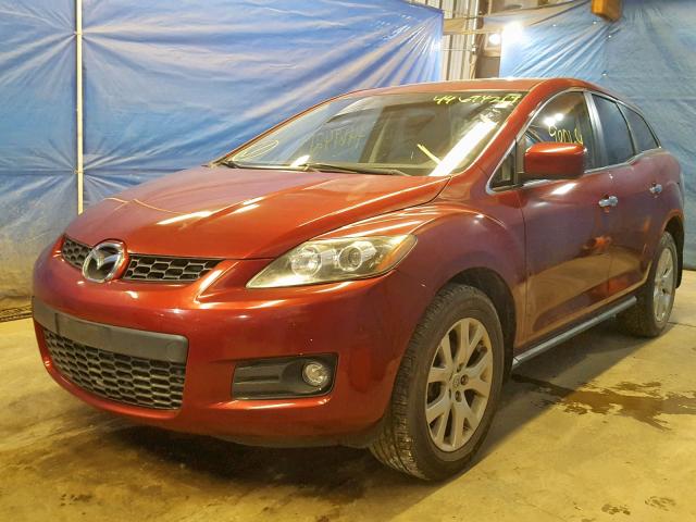 JM3ER293X70132527 - 2007 MAZDA CX-7 BURGUNDY photo 2