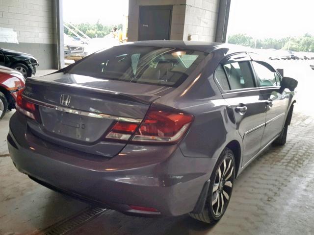 2HGFB2F93FH517952 - 2015 HONDA CIVIC EXL GRAY photo 4