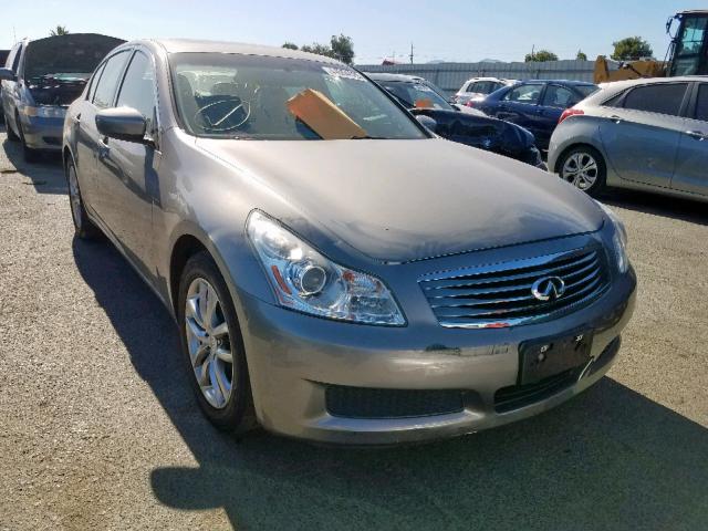 JNKCV61E39M013499 - 2009 INFINITI G37 BASE SILVER photo 1