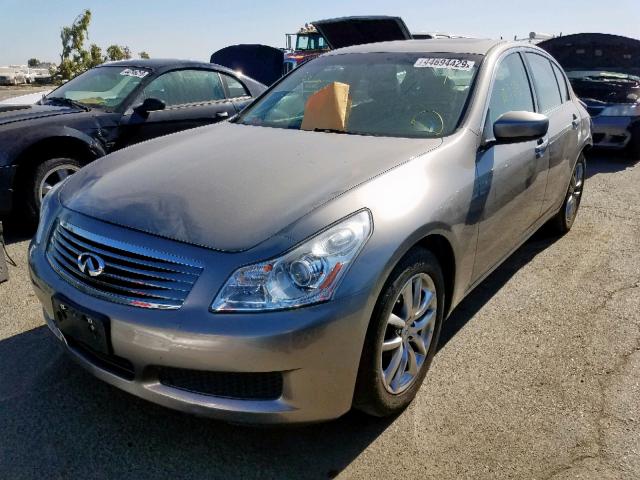 JNKCV61E39M013499 - 2009 INFINITI G37 BASE SILVER photo 2