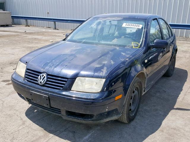 3VWRA29M4YM104504 - 2000 VOLKSWAGEN JETTA GL BLUE photo 2