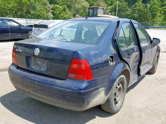 3VWRA29M4YM104504 - 2000 VOLKSWAGEN JETTA GL BLUE photo 4