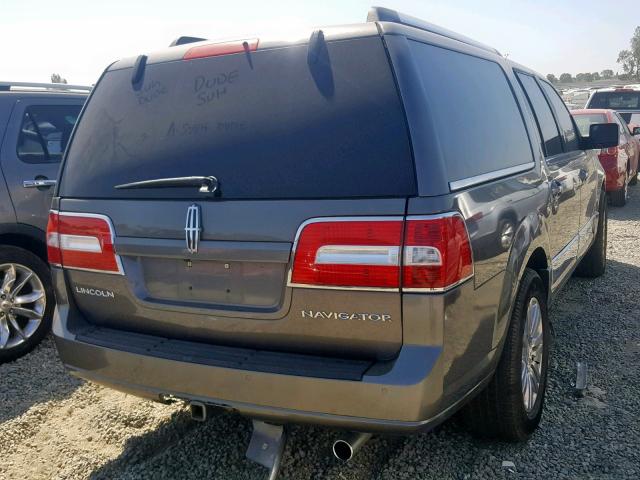 5LMJJ3J54BEJ08603 - 2011 LINCOLN NAVIGATOR GRAY photo 4