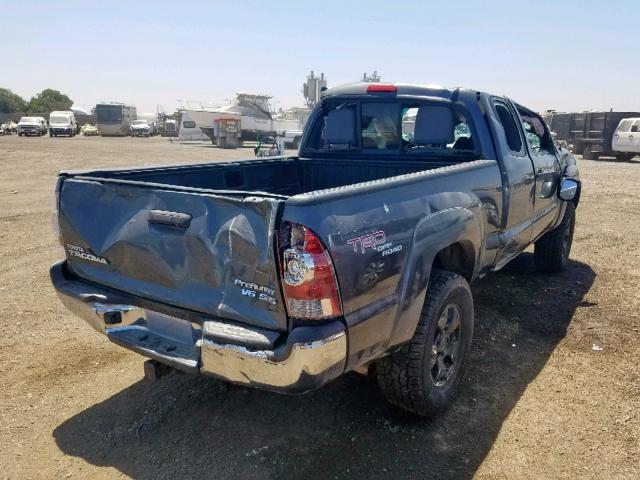 5TETU4GN8AZ679219 - 2010 TOYOTA TACOMA PRE GRAY photo 4