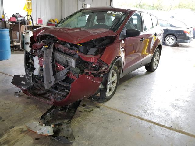 1FMCU0F78GUC10754 - 2016 FORD ESCAPE S MAROON photo 2