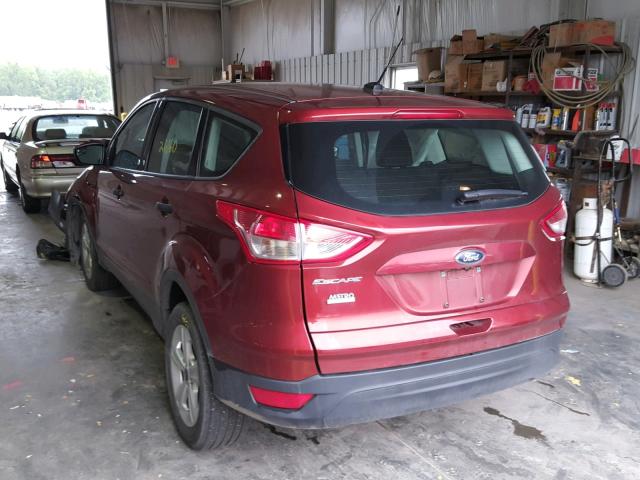 1FMCU0F78GUC10754 - 2016 FORD ESCAPE S MAROON photo 3