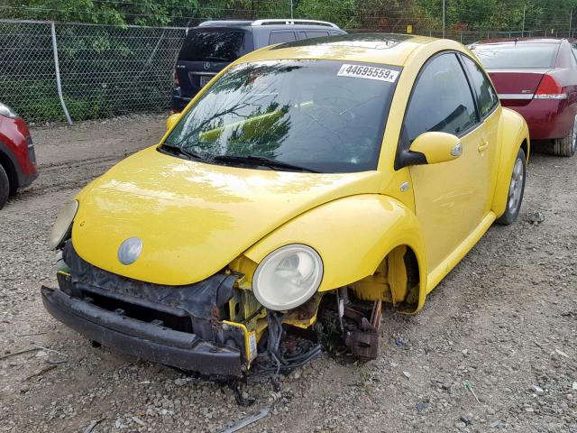 3VWCB21C02M458727 - 2002 VOLKSWAGEN NEW BEETLE 黄色 照片 2