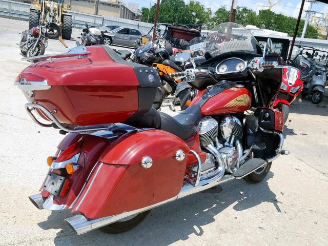 56KTCAAA9E3312318 - 2014 INDIAN MOTORCYCLE CO. CHIEFTAIN MAROON photo 4